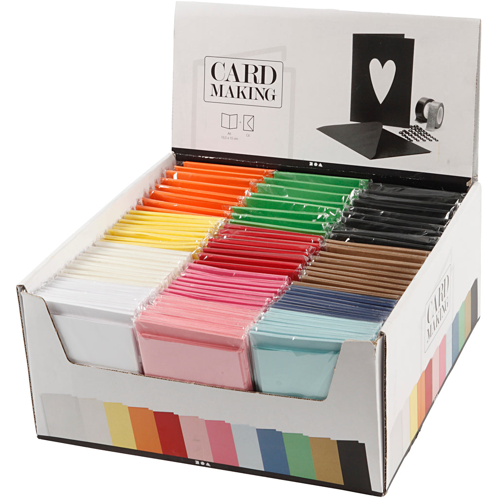 Creativ Coloured Card & Envelope Blanks Various Sizes