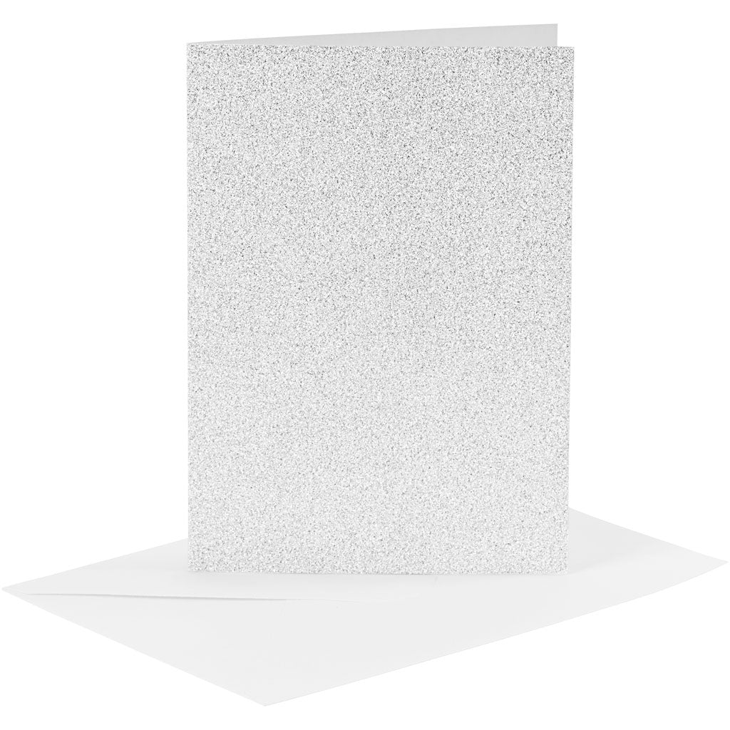 Creativ Glitter Finish Card & Envelope Blanks Various Sizes