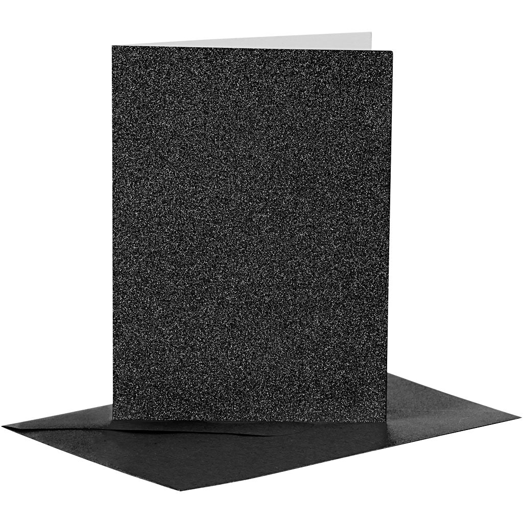 Creativ Glitter Finish Card & Envelope Blanks Various Sizes