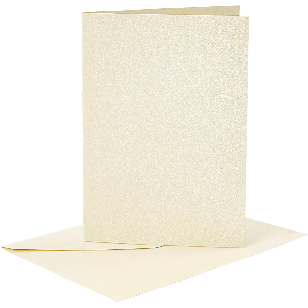 Creativ Pearlescent Finish Card & Envelope Blanks Various Sizes
