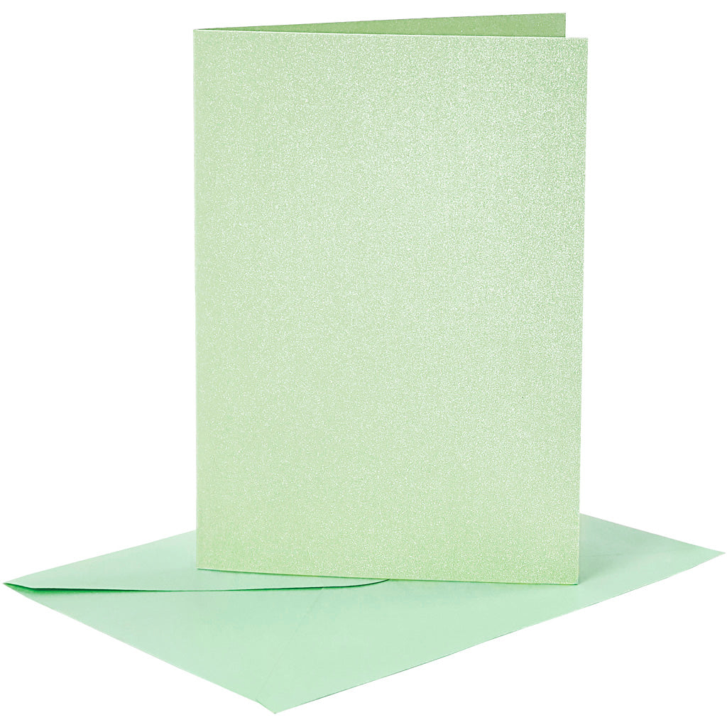 Creativ Pearlescent Finish Card & Envelope Blanks Various Sizes