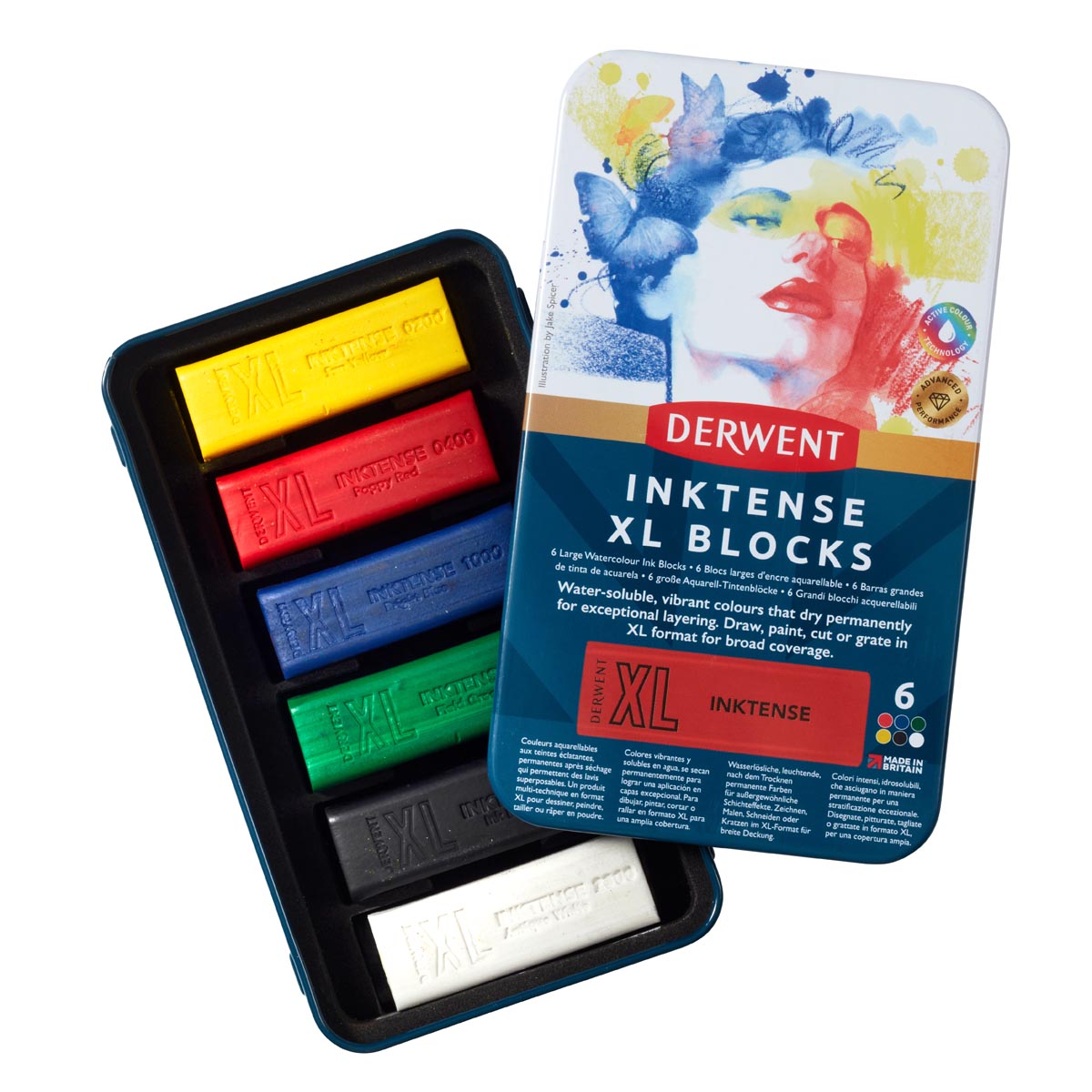 Derwent Inktense XL Blocks Tin