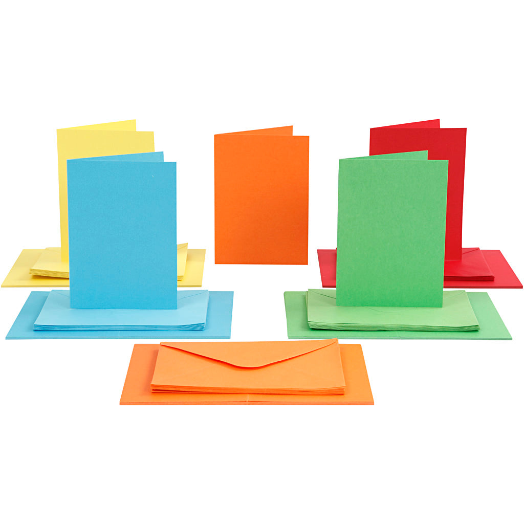 Creativ Coloured Card & Envelope Blanks Various Sizes