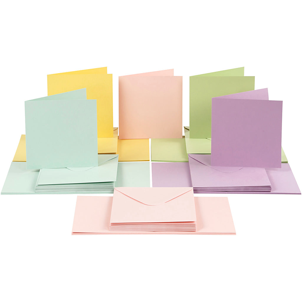 Creativ Coloured Card & Envelope Blanks Various Sizes