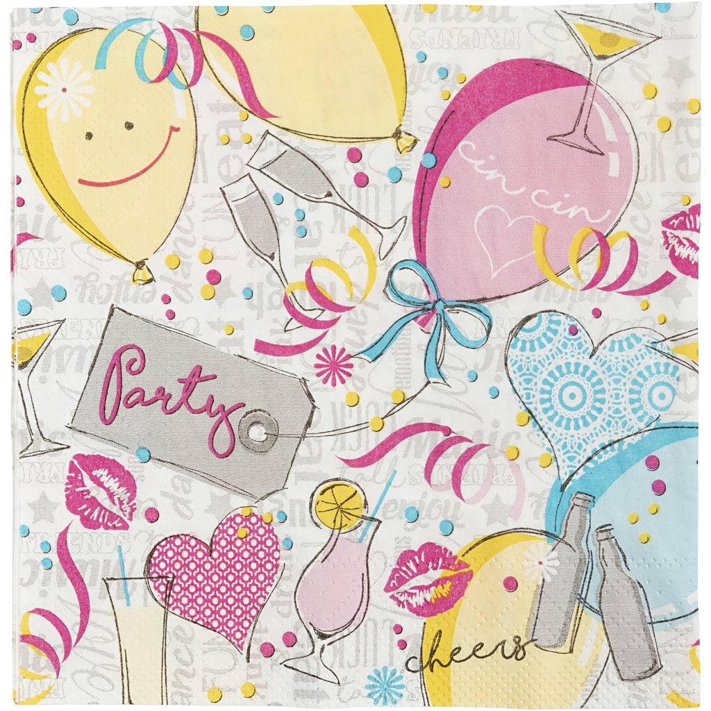 Creativ Table Napkins Various Designs 3-ply