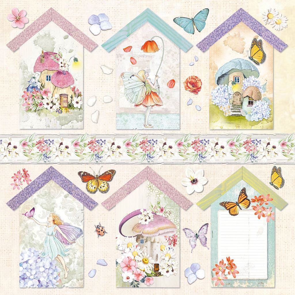 Ciao Bella Enchanted Land 8inc x 8inc Paper Pad