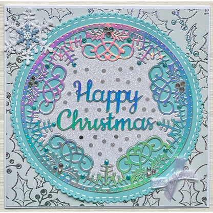 Warm Winter Wishes Frame Sweet Dixie Cutting Die