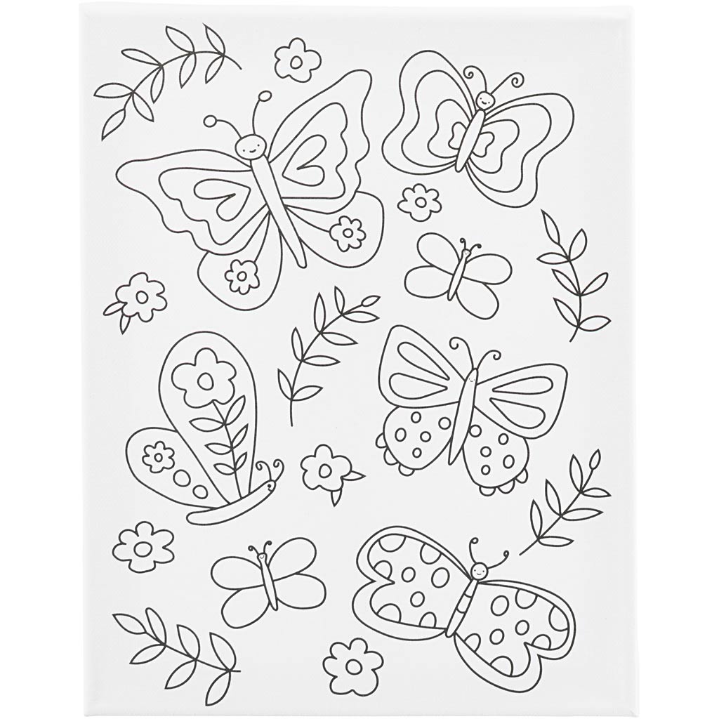 Creativ Colour-in Canvas Various Themes