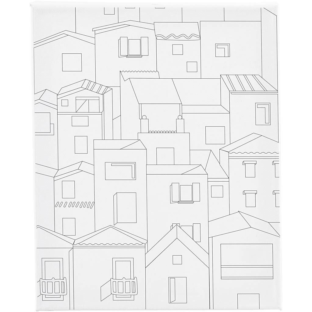 Creativ Colour-in Canvas Various Themes