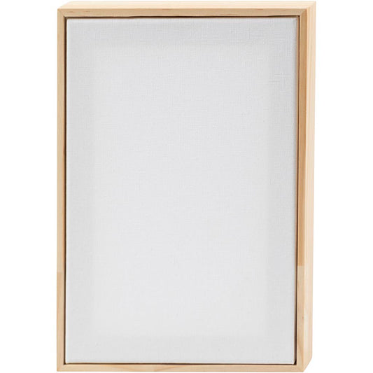 Stretched Canvas with Frame, size 15,8x23,8 cm, 280 g, white, 10 pc/ 1 pack
