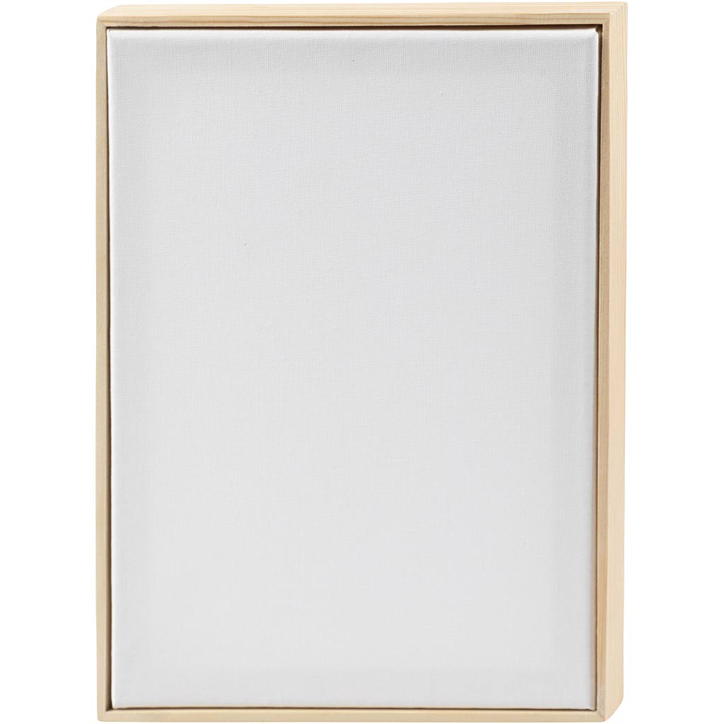 Stretched Canvas with Frame, A4, size 29,7x21 cm, 280 g, white, 10 pc/ 1 pack