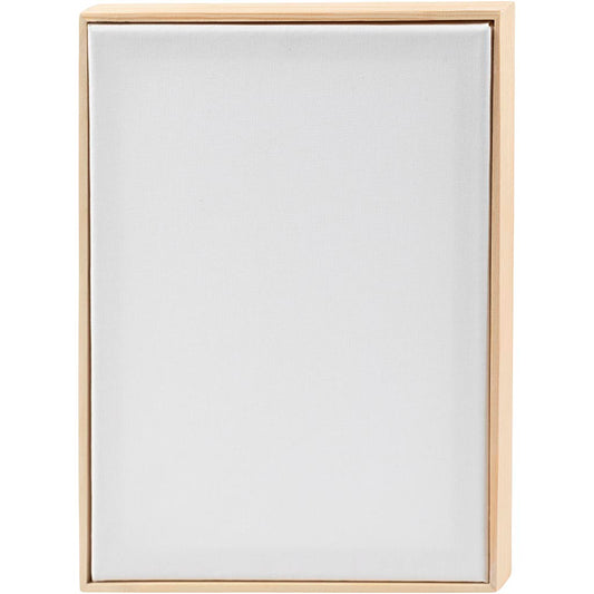 Stretched Canvas with Frame, A4, size 29,7x21 cm, 280 g, white, 10 pc/ 1 pack
