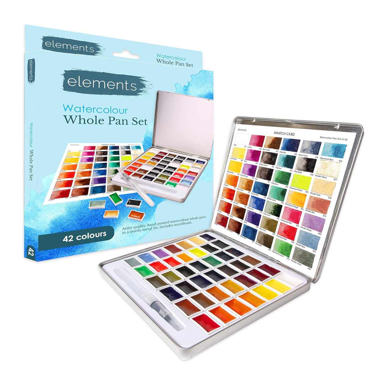 Elements Watercolour 42 Pan Set