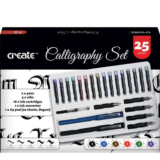 Create Calligraphy Set 25 Piece