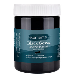 Elements Black Gesso 500ml