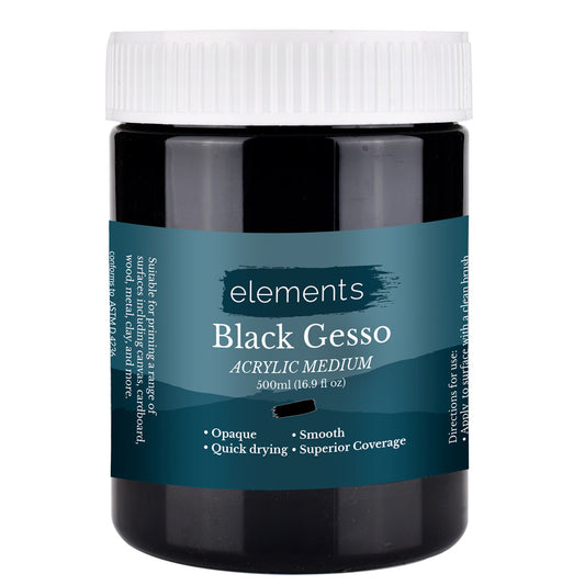 Elements Black Gesso 500ml