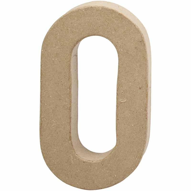 Handmade Number in Papier-Mâché. 20cm -20.5cm