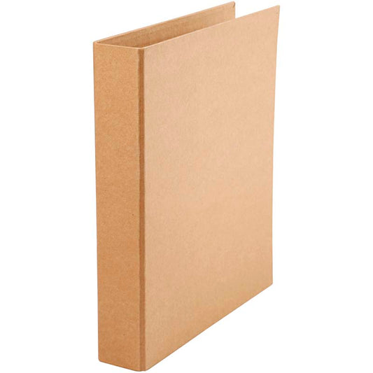 Ring binder, W: 50 mm, size 28x31,5 cm, 2 rings, natural, 1 pc