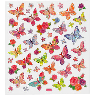 Self-Adhesive Plastic Stickers with Shiny Foil Details – 15x16.5 cm, 1 Sheet