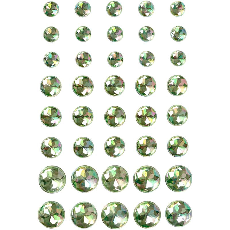 Creativ Self-Adhesive Round Rhinestones with Beveled Surface 40pc /1pack – Vivi Gade Design