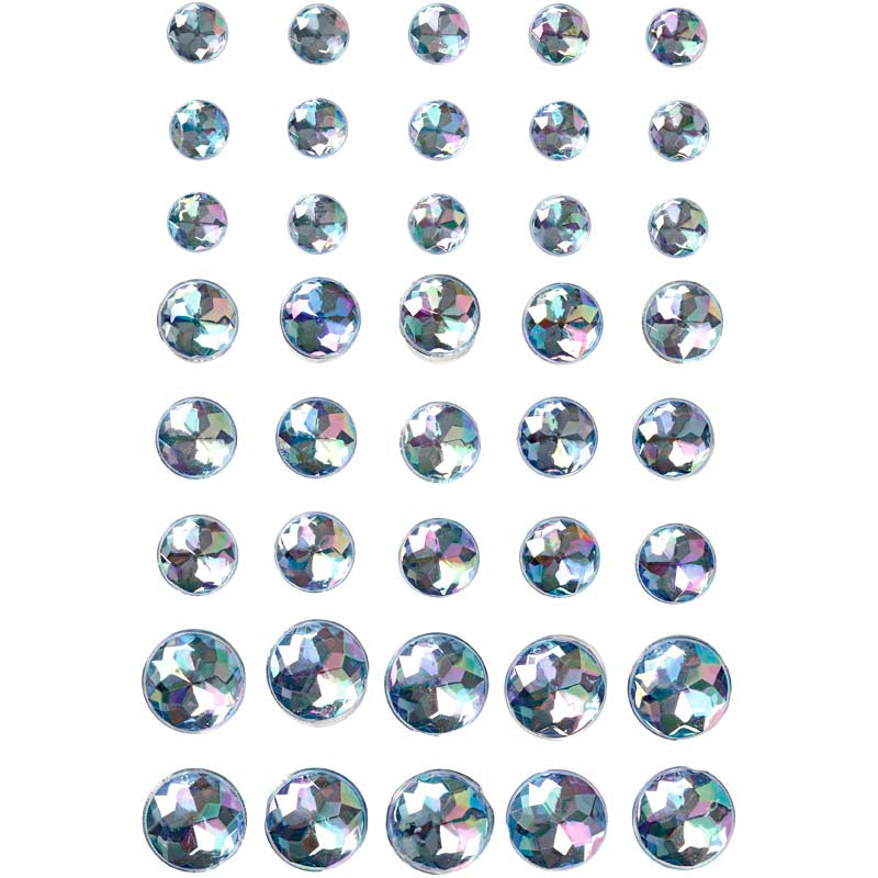 Creativ Self-Adhesive Round Rhinestones with Beveled Surface 40pc /1pack – Vivi Gade Design