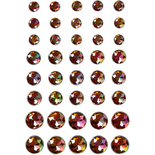 Creativ Self-Adhesive Round Rhinestones with Beveled Surface 40pc /1pack – Vivi Gade Design