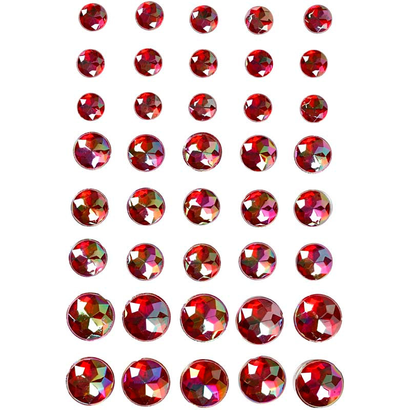 Creativ Self-Adhesive Round Rhinestones with Beveled Surface 40pc /1pack – Vivi Gade Design