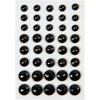 Creativ Self-Adhesive Round Rhinestones with Beveled Surface 40pc /1pack – Vivi Gade Design