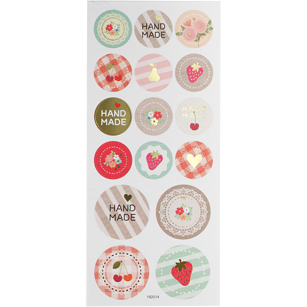 Creativ Self-Adhesive Stickers with Silver Foil Details on Matte Pape