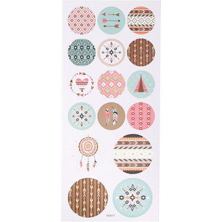 Creativ Self-Adhesive Stickers with Silver Foil Details on Matte Pape