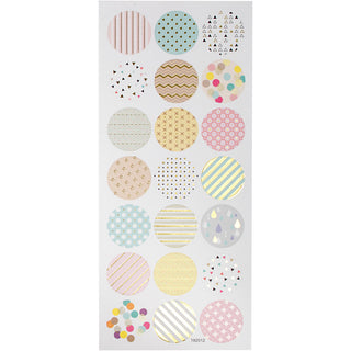 Creativ Self-Adhesive Stickers with Silver Foil Details on Matte Pape