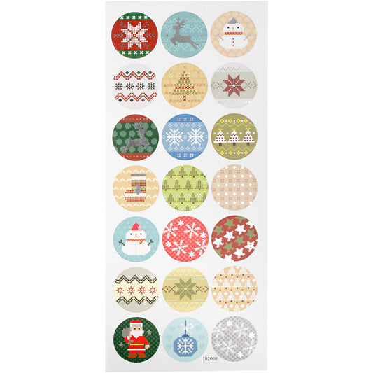 Creativ Self-Adhesive Stickers with Silver Foil Details on Matte Pape