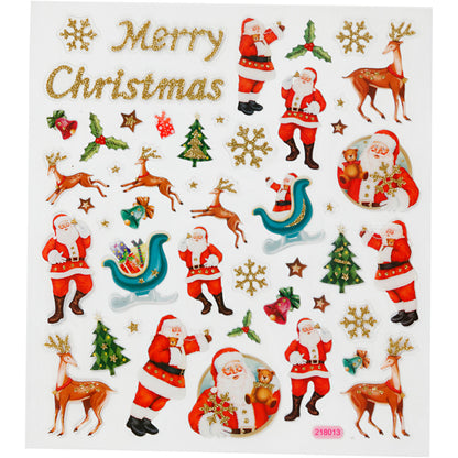 Self-Adhesive Plastic Stickers with Shiny Foil Details – 15x16.5 cm, 1 Sheet