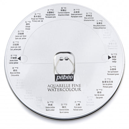 Pebeo Watercolour 24 Half Pan Tin Set