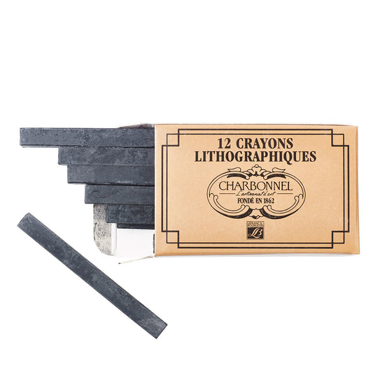 Charbonnel - Box of 12 Lithography Crayons No. 1 Hard