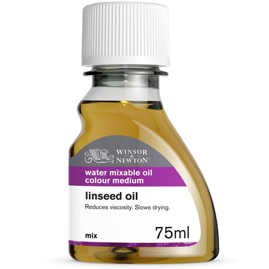 Winsor and Newton Water Mixable Linseed Oil 75ml V1