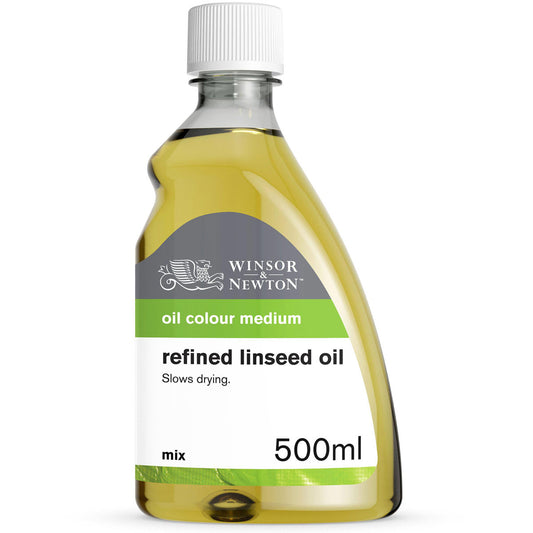 Winsor and Newton Refined Linseed Oil 500ml V1