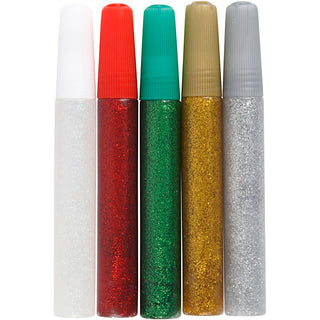 Creativ Glitter Glue Pens 5pk - Christmas Colours