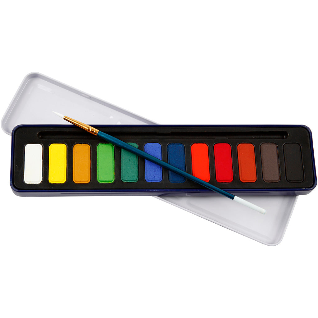 Watercolour kits 12 & 24 Colour Sets