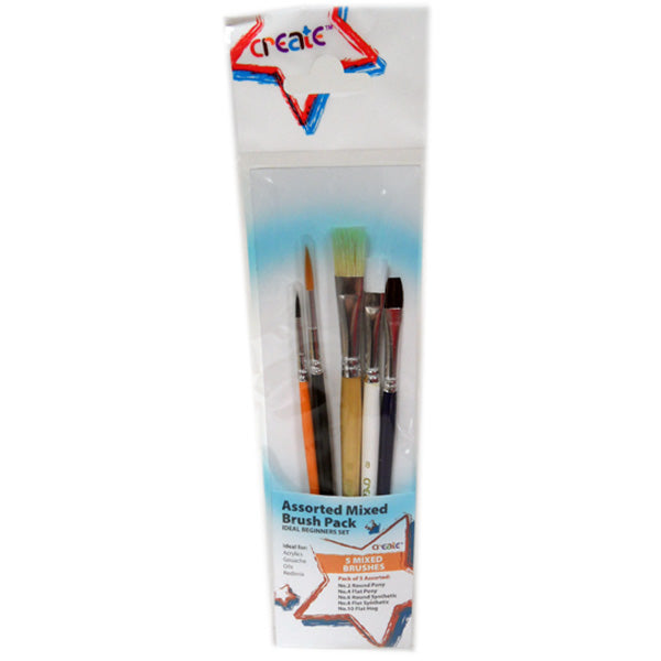 Create - 5 Assorted Brush Set