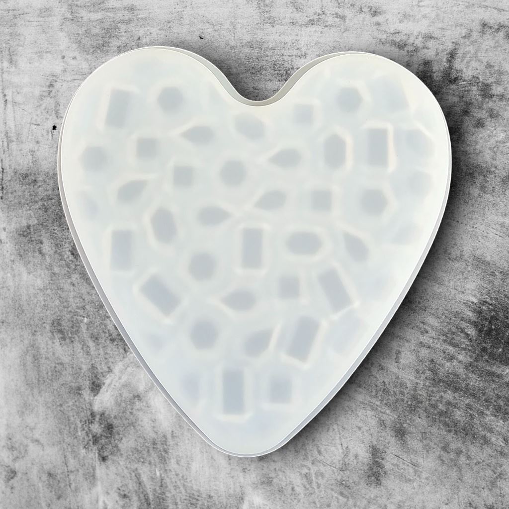 Love Heart Coaster Silicone Mould