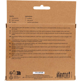 Gouache Paint, standard colours, 6x20 ml/ 1 pack