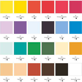Gouache Paint, assorted colours, 24x20 ml/ 1 pack