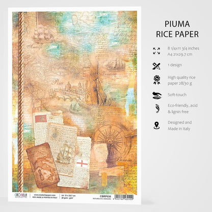 Rice Paper A4 Repubbiche Marinare - 5 pack