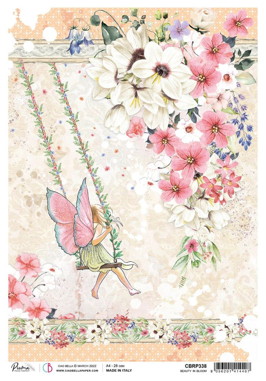 Ciao Bella Beauty in bloom A4 rice paper 5 sheets