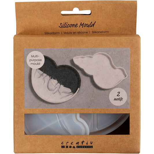 Silicone Mould, Conch, H: 0,6 cm, L: 12 cm, W: 8-9 cm, 2 pc/ 1 pack