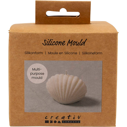 Silicone Mould, Mussel, H: 6 cm, L: 9 cm, W: 5 cm, 1 pc
