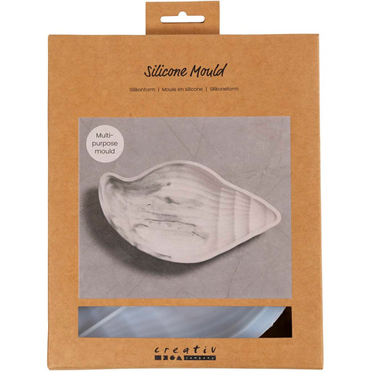 Silicone Mould, Conch , H: 2 cm, L: 20 cm, W: 11 cm, 1 pc