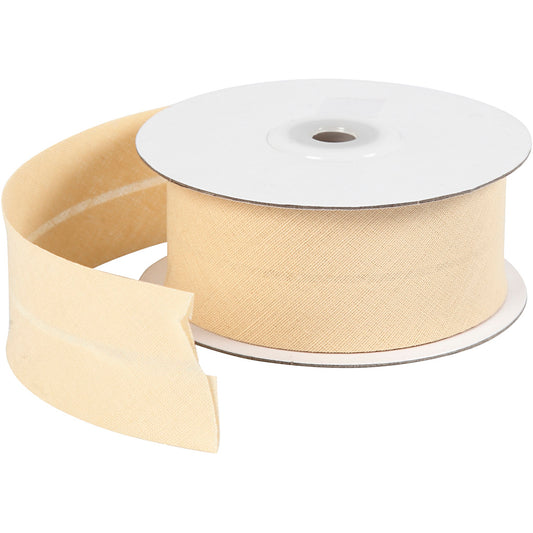 Bias Binding Tape, W: 36 mm, natural, 10 m/ 1 roll