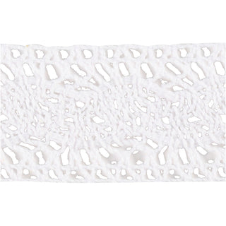 Crochet Lace Border , W: 30 mm, white, 10 m/ 1 roll